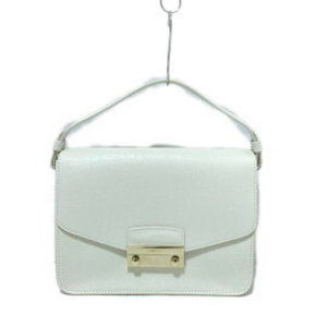FURLA Julia handbag white leather